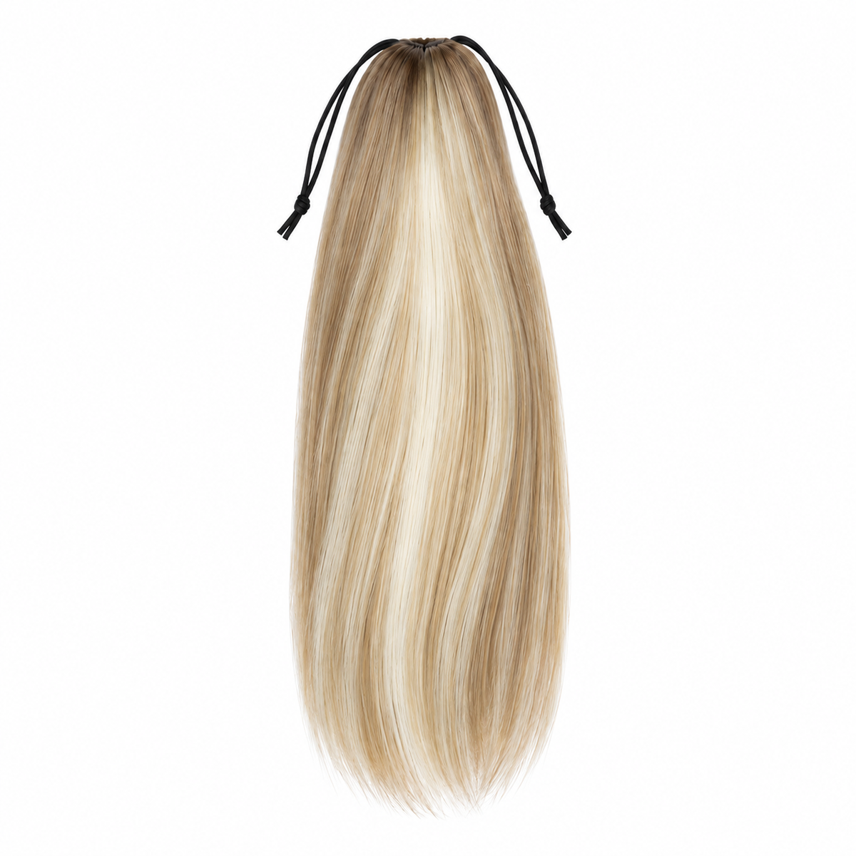 Aphrodite | Champagne Blonde Human Hair Cheer Ponytail — 12″